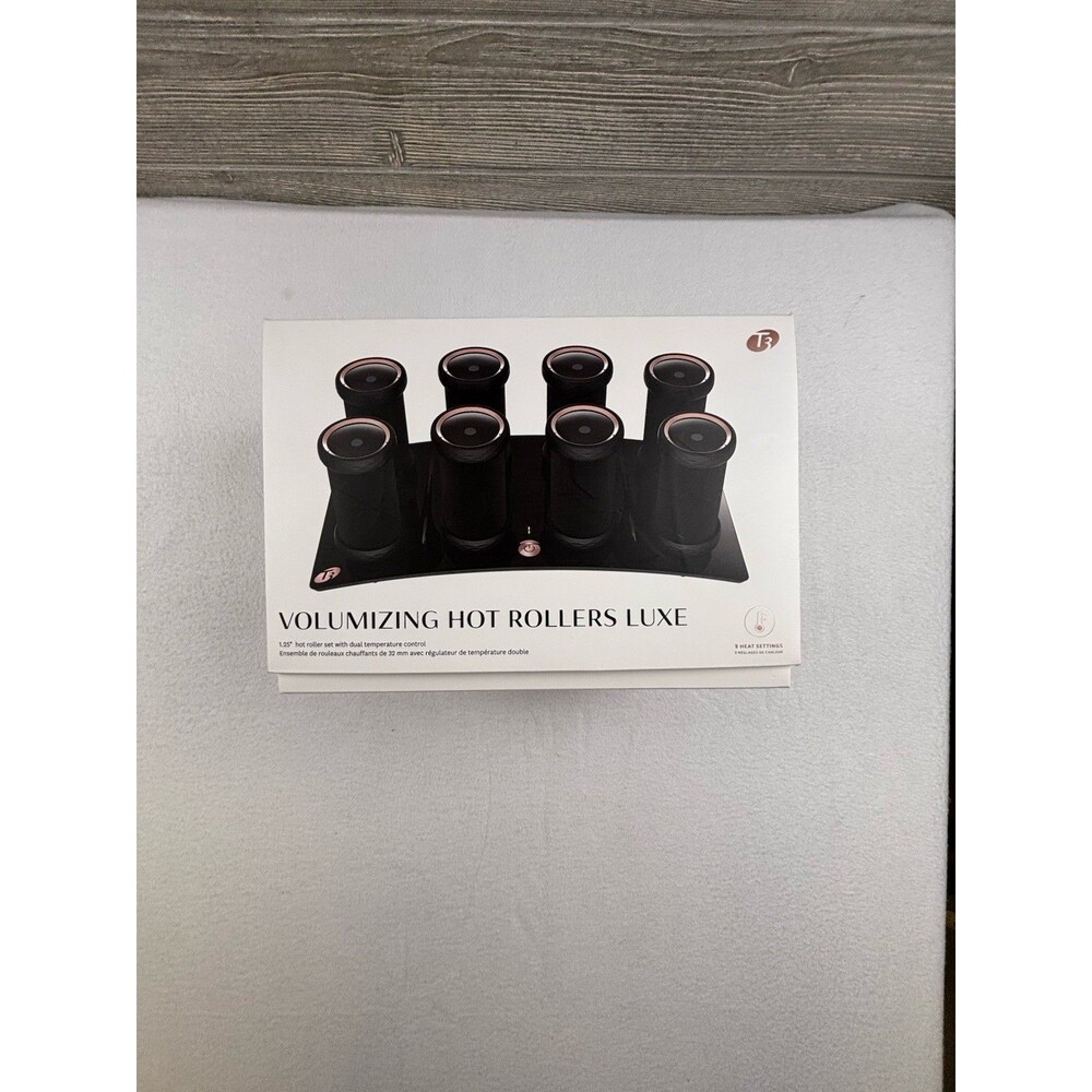 T3 Volumizing Hot Rollers Luxe Set, 1.25” Barrels, Charging Base